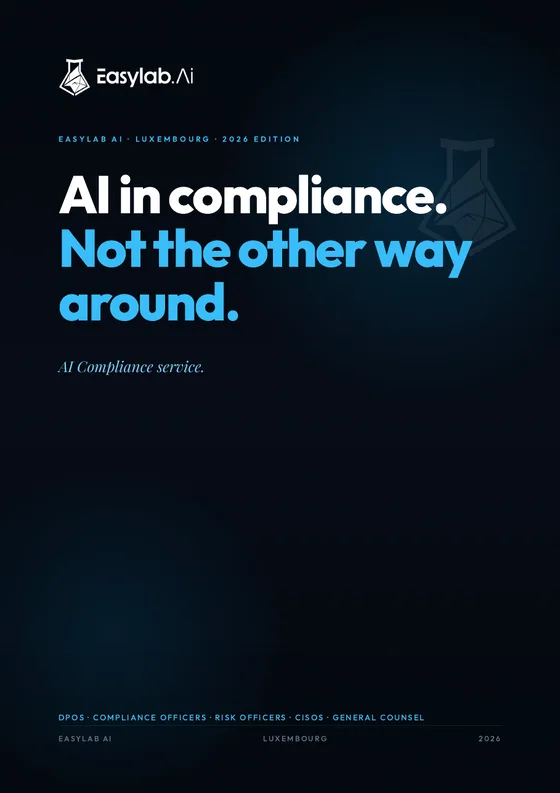 Cover of the AI Compliance brochure