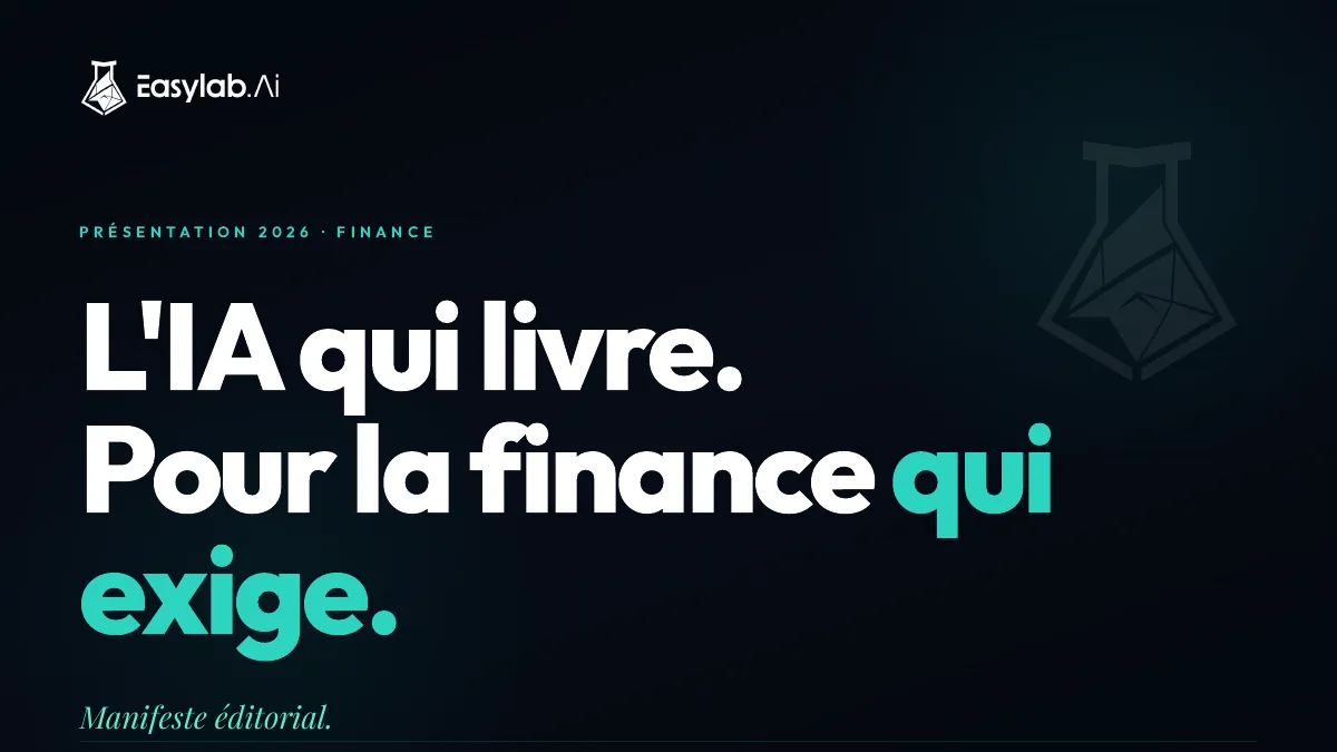 First slide of the Finance presentation
