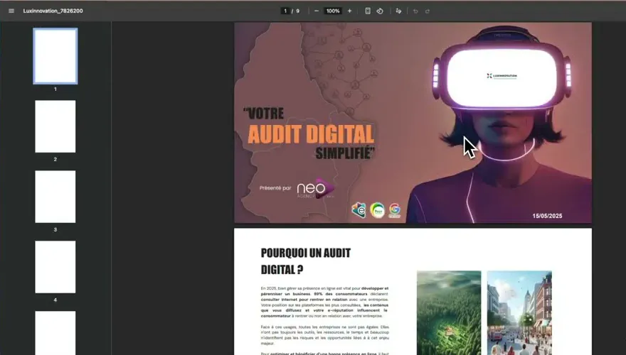 Content-Coach: generated digital audit, open in the PDF viewer